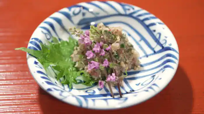 「揚げ出し豆腐」と「鯵のなめろう」