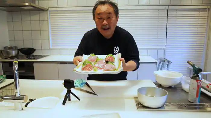 究極の釣り人料理!金目鯛のお刺身三種盛り