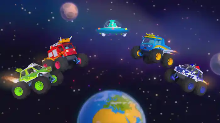 ロケットで　うちゅうへ　いこう