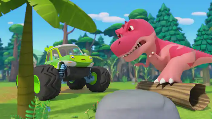 ティラノサウルス VS モンスターカーヒーローズ