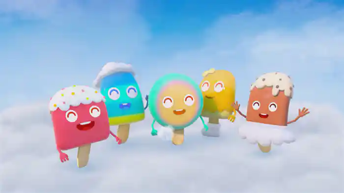 アイスクリームの　ブランコあそび