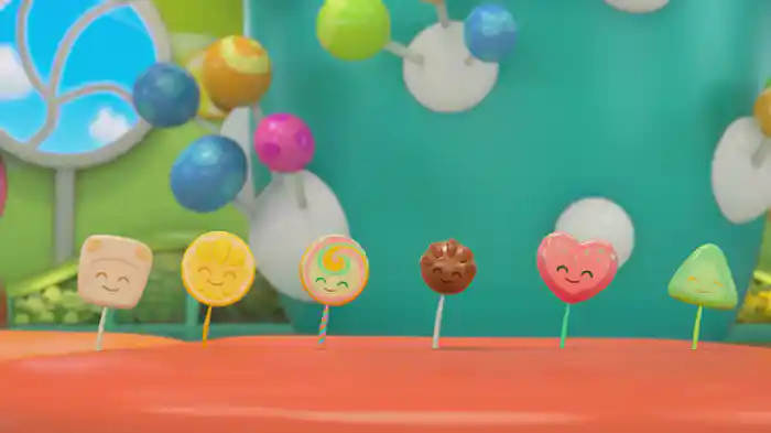 ６ぽんの　ペロペロキャンディ