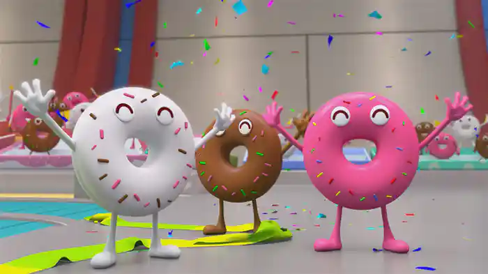 ドーナツの　しあい