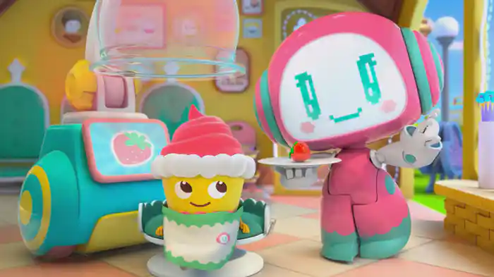 カップケーキの　びようしつ