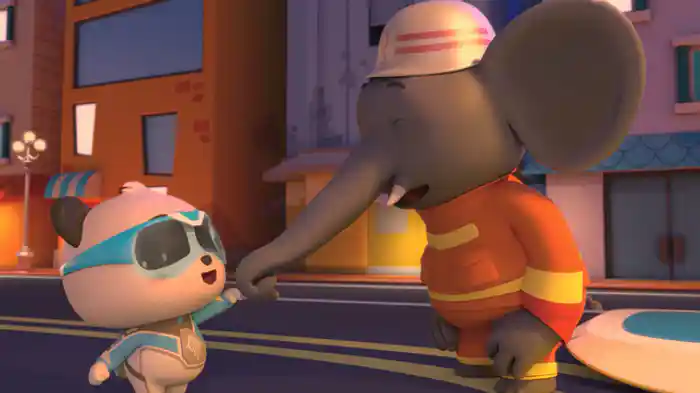 ゾウの　しょうぼうしさんを　たすけなきゃ！