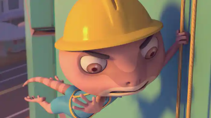 こまった　トカゲさんを　すくおう