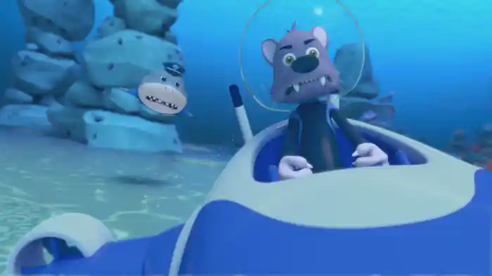 たいへん！サメの　おまわりさんが　ケガしたよ 