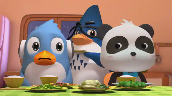 フクの　パパは　きびしい？