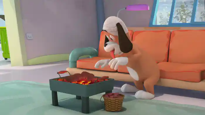 やきいもを　つくる