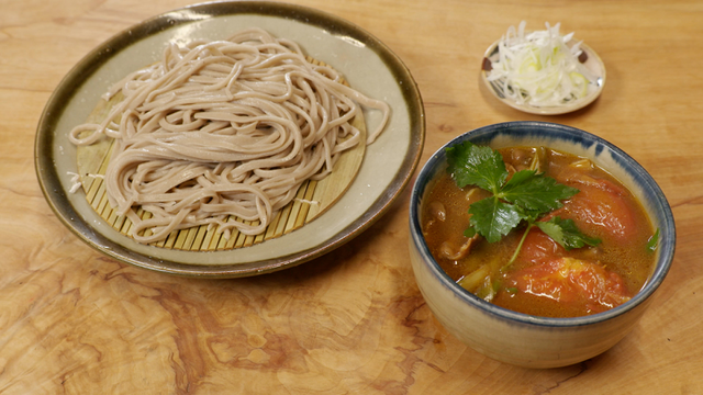 東京都渋谷区笹塚のふうちゃんぷるととまとカレーつけそば