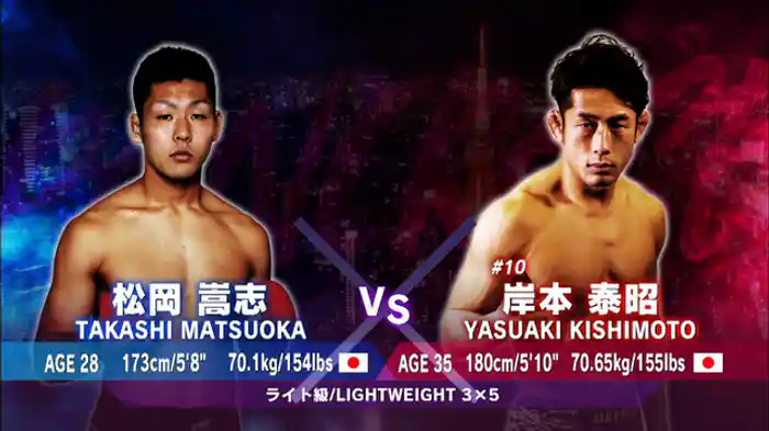 岸本泰昭 VS. 松岡嵩志