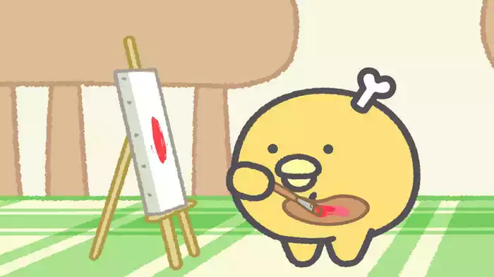 えのぐ で ぺたぺた