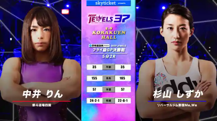 中井りん VS 杉山しずか