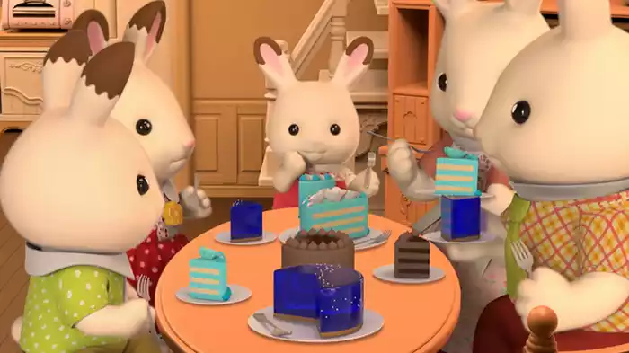 青いケーキのなぞ