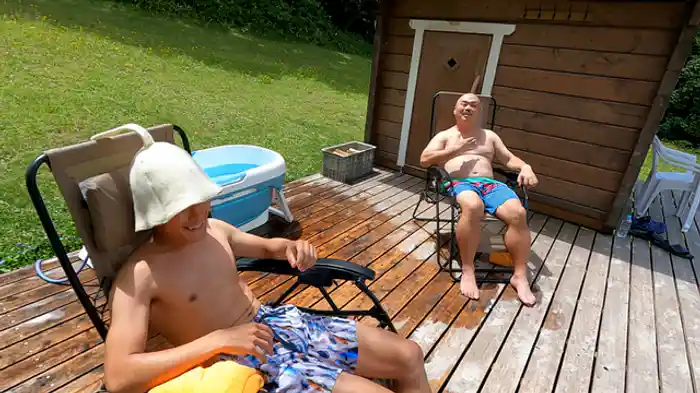 あ~ん!脳がサウナの快感覚えちゃったしん!長野の大自然サウナ