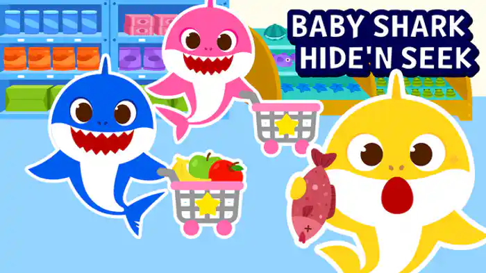 Supermarket Hide and Seek with the Shark Family