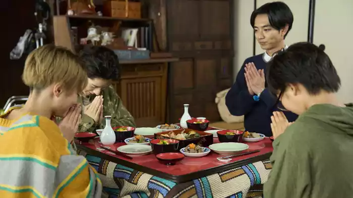 「塩鮭と春野菜」
