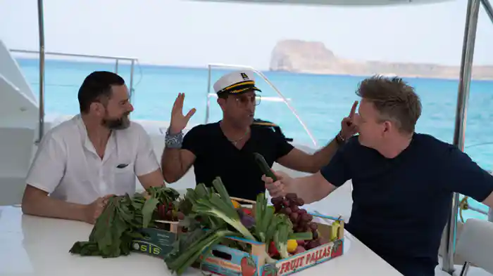 クレタ島 ロブスターとチーズパイ