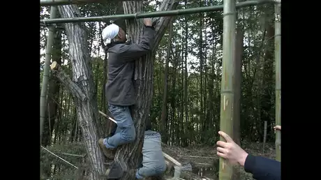 合宿ロケ2日目突入！ヒロシの竹小屋崩壊の危機