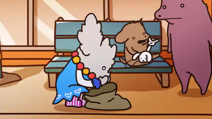 「こいぬとデコラファッション」「こいぬとマラカス」