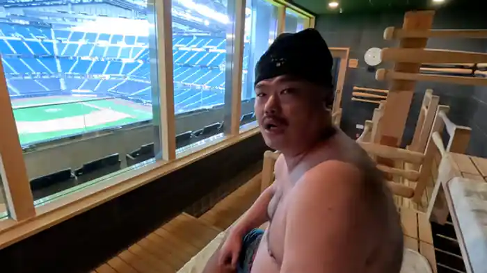 ファイターズ新球場で奥義「水風呂ととのい」