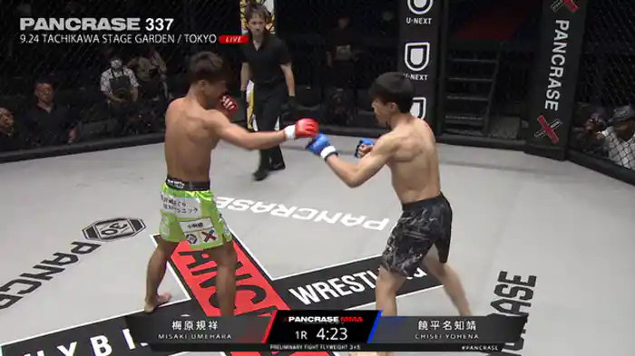 梅原規祥 VS. 饒平名知靖