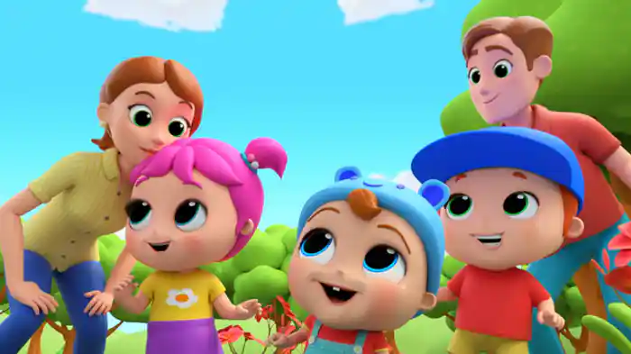 指さん家族と公園でピクニック