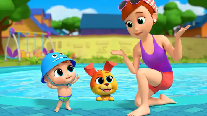 プールにはいる前に