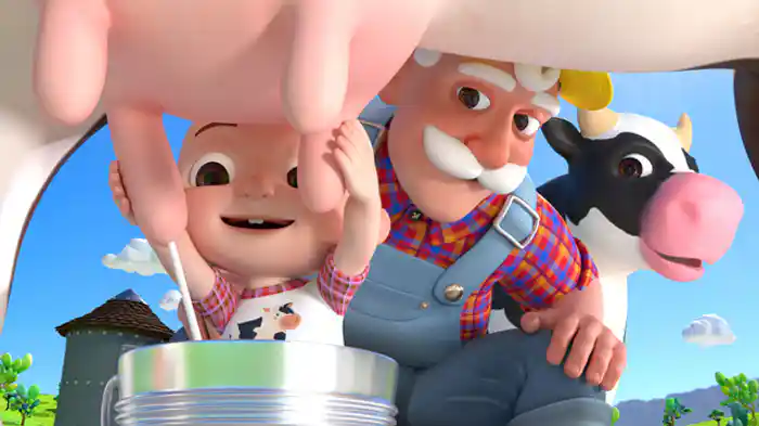 おじいちゃんののうじょうで