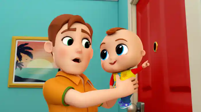 コンコン、だれがきたのかな？ - 知らない人にドアをあけないで