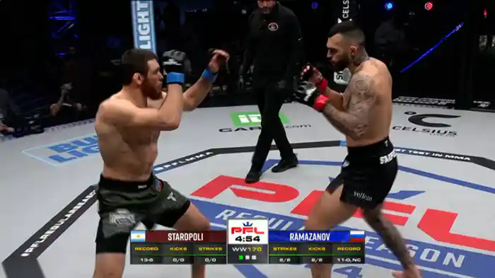 ラウレアノ・スタロポリ vs. ムラド・ラマザノフ