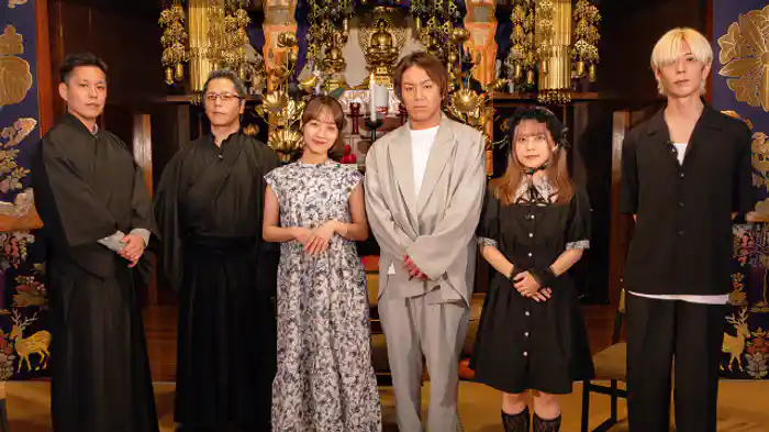 狩野英孝、前田希美、糸柳寿昭(怪談社)、今伊英介(怪談社)、MARCY(ミュージシャン)、祇園百(怪談労働者)