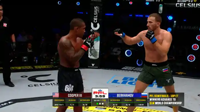 レイ・クーパー3世 vs. ムカメド・ベルカモフ