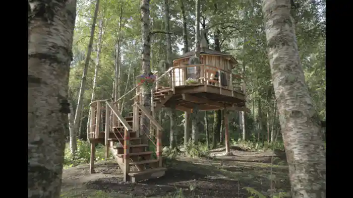 アラスカのサウナ付きハウス