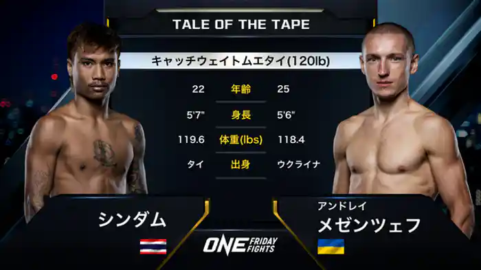 シンダム・カフェフォーカス vs. アンドレイ・メゼンツェフ