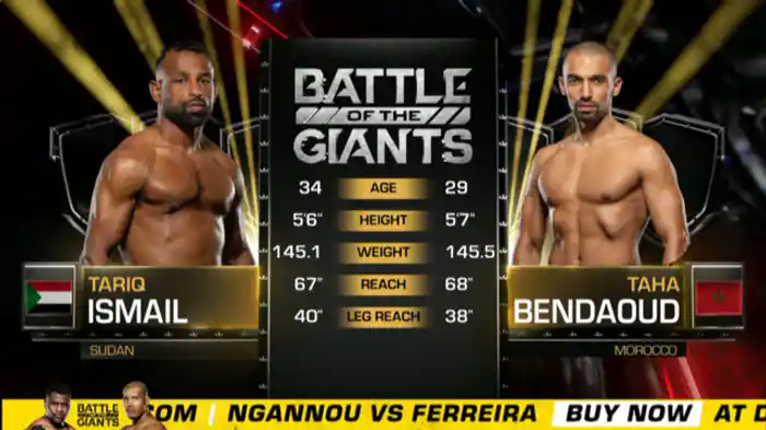 タリク・イスマイル vs タハ・ベンダウド