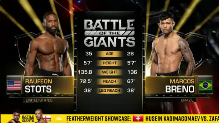 ラフェオン・スタッツ vs マルコス・ブレノ