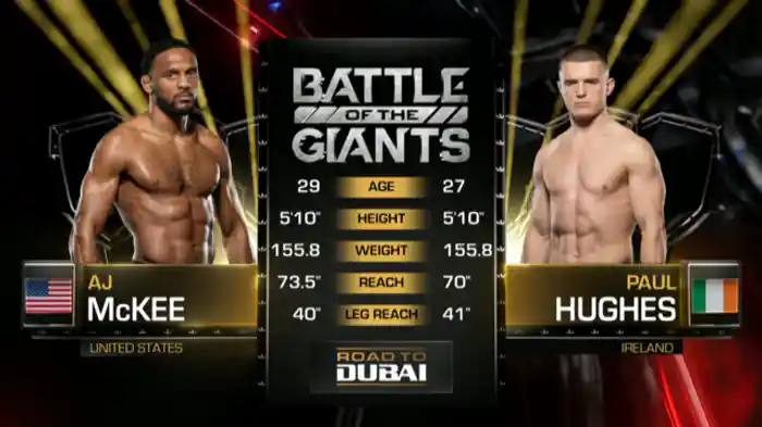 AJ・マッキー vs ポール・ヒューズ