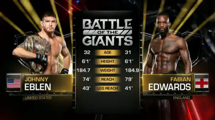 ジョニー・エブレン vs ファビアン・エドワーズ