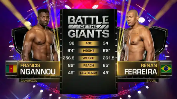 フランシス・ガヌー vs ヒーナン・フェレイラ