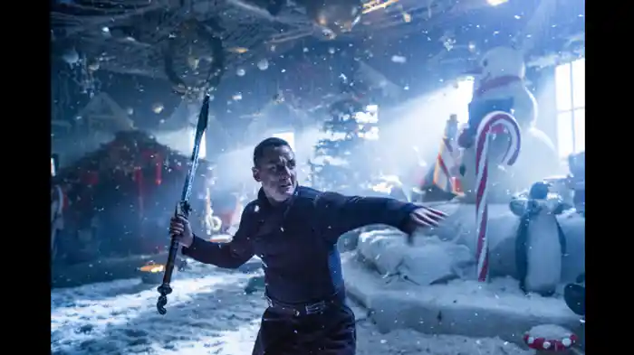 雪の中より忍び寄る豹