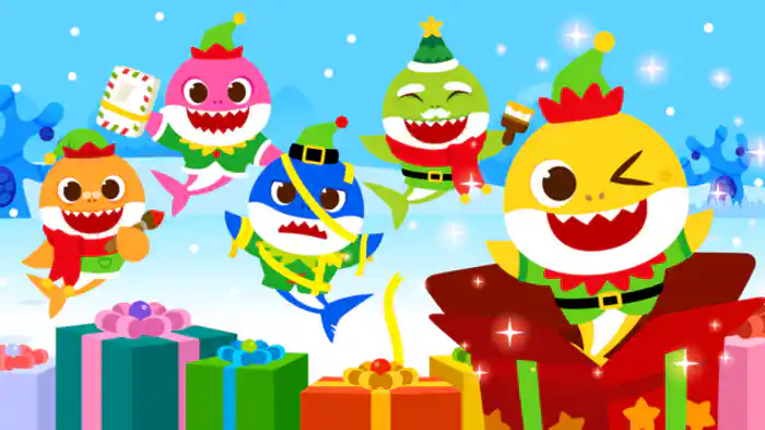サメのかぞく　クリスマスの　おてつだい／Christmas Shark Family Elves