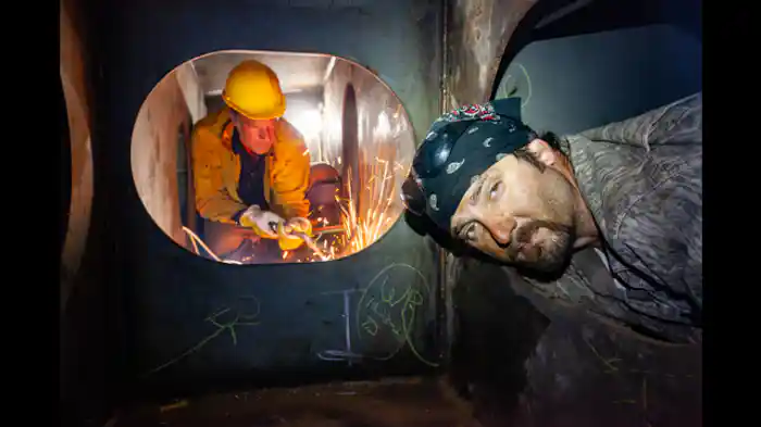 職業体験:給水塔清掃