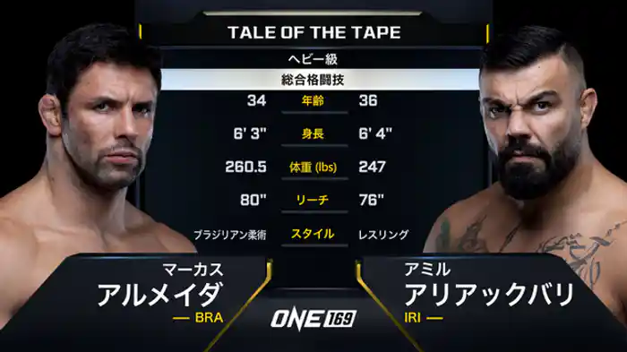 マーカス・アルメイダ vs. アミル・アリアックバリ