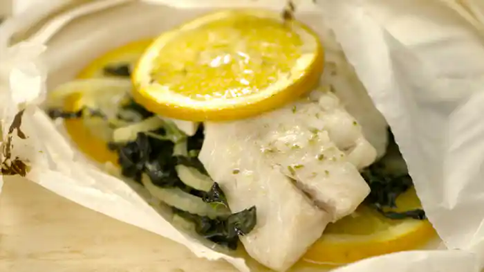 シーフードと柑橘系フルーツ