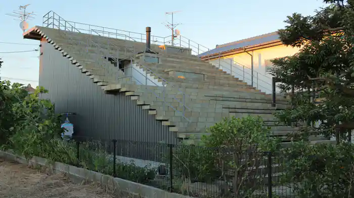 自然と一体化している家