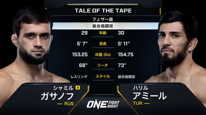 シャミル・ガサノフ vs. ハリル・アミール