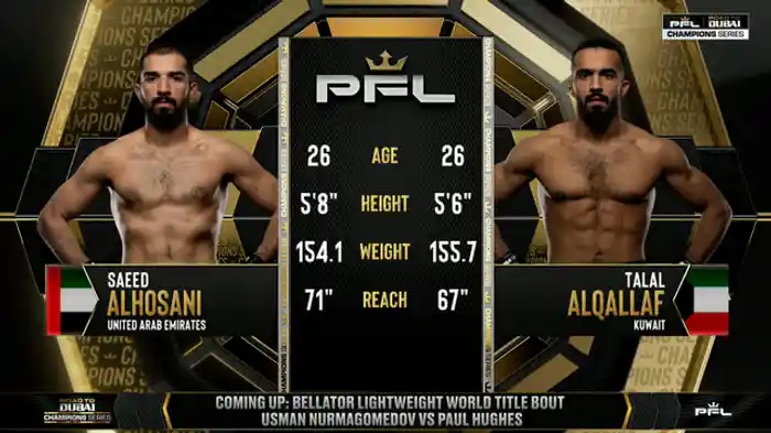 サイード・アルホサニ vs. タラル・アルカラフ