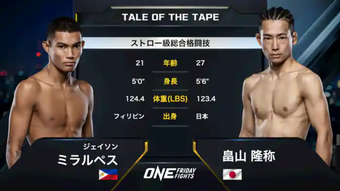 ジェイソン・ミラルペス vs. 畠山隆称
