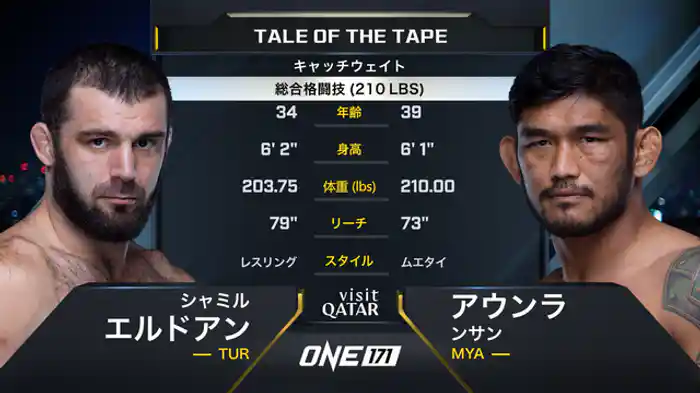 シャミル・エルドアン vs. アウンラ・ンサン